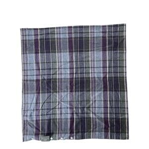 Earth Squared Cushion Cover Gray 60x60 Cm 100% Wool Checked Traditional